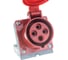 Розетка наружной установки IEK 16А 3P+Е 380В IP44 114 ИЭК PSR12-016-4 2