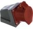 Розетка наружной установки IEK 16А 3P+Е+N 380В IP44 115 ИЭК PSR12-016-5 2
