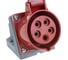 Розетка наружной установки IEK 16А 3P+Е+N 380В IP44 115 ИЭК PSR12-016-5 7