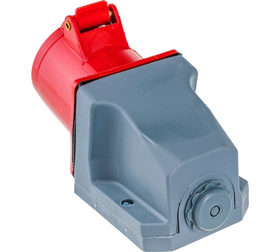 Розетка наружной установки IEK 32А 3P+Е 380В IP44 124 ИЭК PSR12-032-4