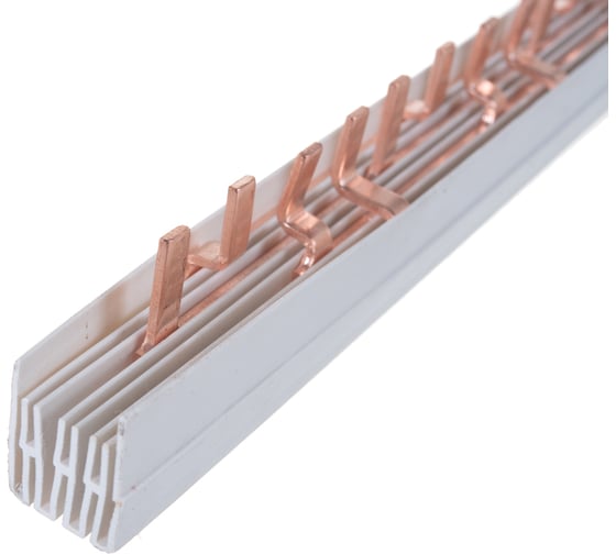 Соединительная шина IEK типа PIN (штырь) 4ф 100А 1м ИЭК YNS21-4-100