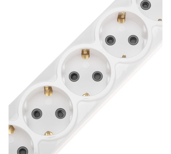 Колодка REXANT premium 6 гнезд, с заземлением, 2 usb, белый 13-4407