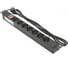 Блок розеток EKF PDU TERACOM 19", 1U, 16А/250В, 7 розеток Schuko, с выключателем, шнур питания длиной 2 метра сечение 3x1,5 мм2 вилка Schuko, корпус пластик, черный TRC-HPD-LS-16A-7SH-2MSH 1