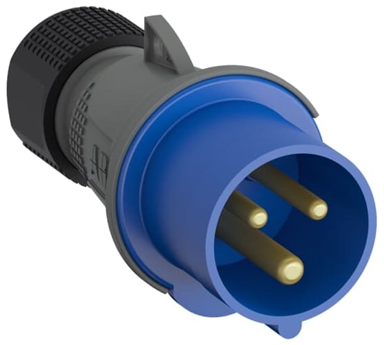 Кабельная вилка ABB Easy&Safe 216EP6, 16А, 2P+E, IP44, 6ч 2CMA101947R1000