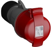 Кабельная розетка ABB Easy&Safe 332EC6, 32А, 3P+E, IP44, 6ч 2CMA102040R1000