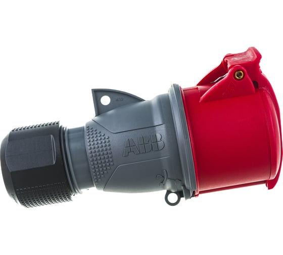 Кабельная розетка ABB Easy&Safe 432EC6, 32А, 3P+N+E, IP44, 6ч 2CMA102051R1000