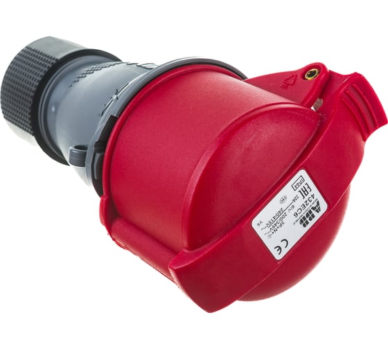 Кабельная розетка ABB Easy&Safe 432EC6, 32А, 3P+N+E, IP44, 6ч 2CMA102051R1000