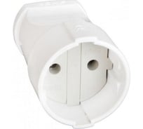 Кабельная розетка Пан Электрик б/з 16А 250В ABS-пластик, белая 24205 5