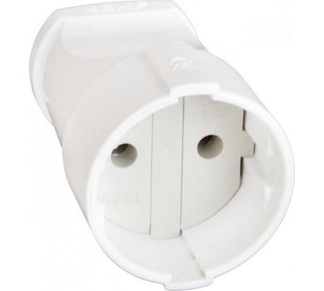 Кабельная розетка Пан Электрик б/з 16А 250В ABS-пластик, белая 24205 5