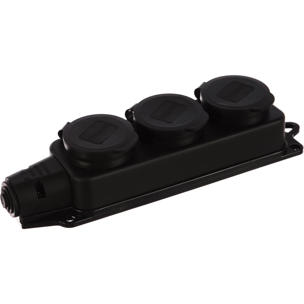 Переносная штепсельная розетка STEKKER трёхместная, 230В 16А IP44 RST16 ...