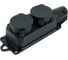 Переносная штепсельная розетка STEKKER двухместная, 230В 16А IP44 RST16-22-44 РП 16-232 32738 1