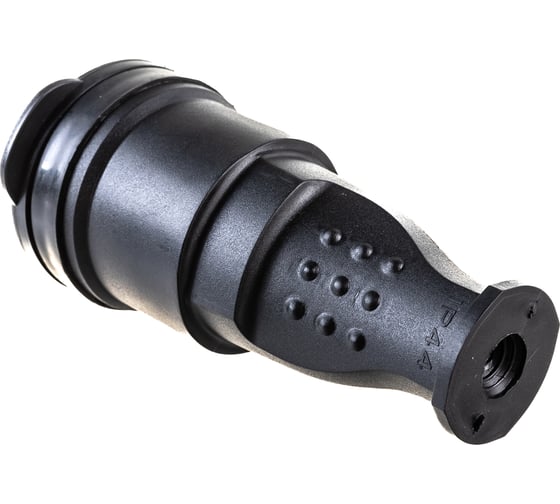 Переносная розетка STEKKER с крышкой, одноместная, 230В 16А IP44 черная RST16-21-44 РА 16-005 32751