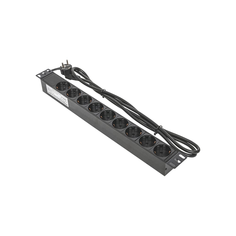Блок розеток EKF PDU TERACOM PRO 19", 1U, 10А/250В, 9 розеток Schuko ...