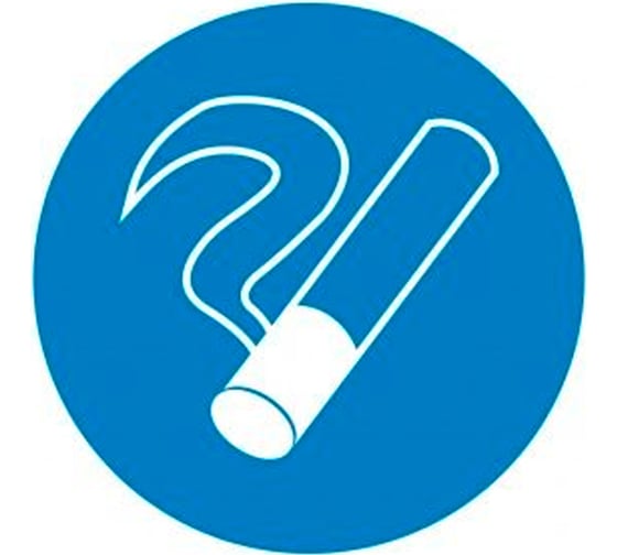 Знак EKF M 15 Курить здесь, 200 мм, пластик ГОСТ Р 12.4.026-2001 pn-m-15