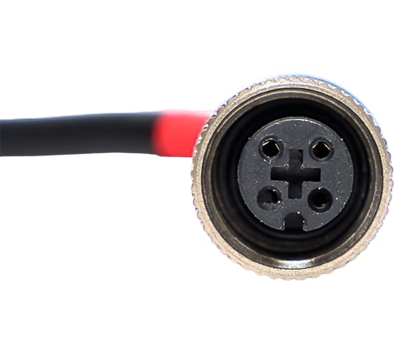 Кабель-разъем EKF М12 4-PIN прямой PLG-12-4-2