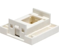 Настенный бокс LANMASTER IP66 под 1 модуль Mosaic 45x45 мм, LAN-MB-F45/1-WP