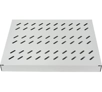 Стационарная полка DATAREX 19 дюймов для шкафов глубиной 600 нагрузка 100 кг серая DR-421120