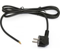 Кабель с вилкой Schuko Hyperline PWC-SHM-OE-1.8-BK (open end), длиной 1.8м (3x0.75 кв.мм), цвет черный (ПВС-ВП-3*0,75-250-S22-10-1,8 ГОСТ 28244-96)) 229244
