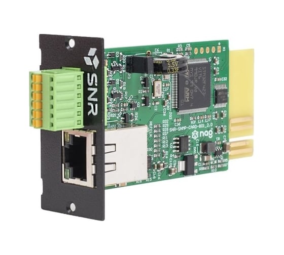 Карта SNR SNMP для удаленного мониторинга и управления ИБП серии Element SNR-SNMP-CARD-801-v2