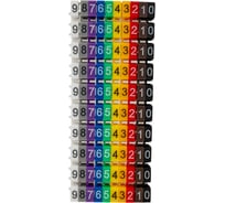 Маркеры HLT наборные – комплект цифр («0»-«9») 4 мм² (100 шт.) 084-08-163