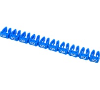 Маркер HLT наборный - символ "6" голубой 2,5 мм² (уп./100 шт.) 084-08-122