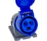 Кабельная розетка ABB 16А 2Р+E IР44 на поверхность 250В CEWE 2CMA193098R1000 5
