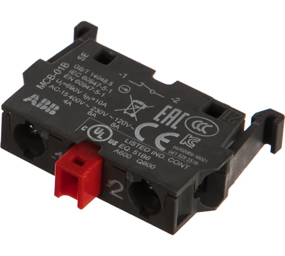 Контактный блок ABB MCB-01 фронтального монтажа 1НЗ 1SFA611610R1010