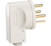 Силовая вилка Legrand 3К+З 20А выход кабеля сбоку, слоновая кость 55155 055155
