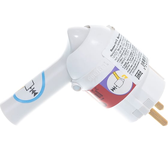 Вилка Legrand 2К+3 серия Элиум 16 А с рычагом пластик винтовой зажим винт сбоку белый 050175