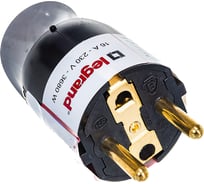 Вилка Legrand 2К+3 серия Элиум 16 А с поворотным механизмом винтовой зажим чёрный 050173