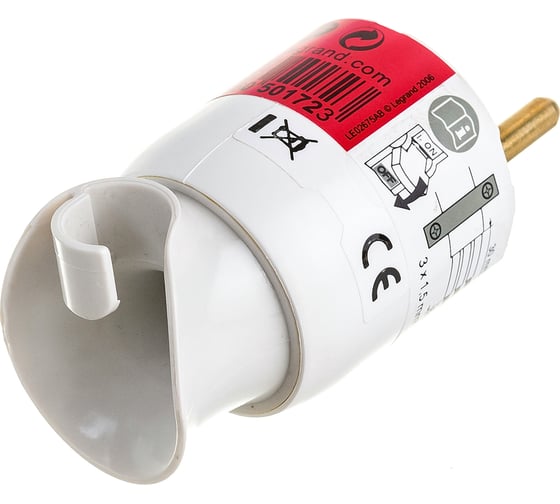Вилка Legrand 2К+3 серия Элиум 16 А с поворотным механизмом винтовой зажим белый 050172