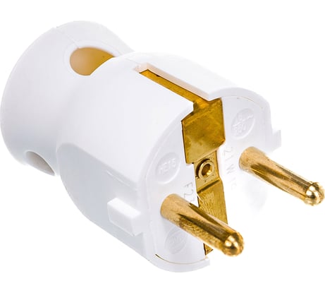 Вилка Legrand 2К+З 16А белая 50188 050188