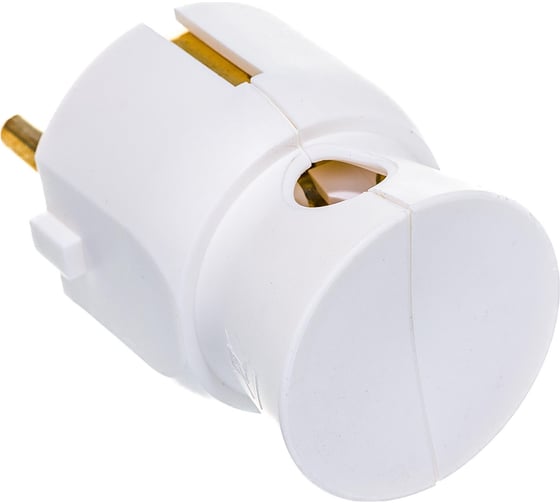 Вилка Legrand 2К+З 16А белая 50188 050188