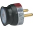 Вилка Legrand 2К 16А черная 50184 050184 4