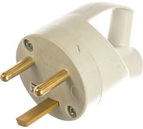 Силовая вилка Legrand 2К+З 20А выход кабеля сбоку 55002 055002