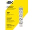 Колодка для удлинителя с заземлением IEK STANDARD К04 4 места белая 695009 4
