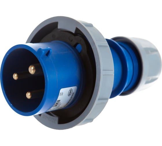 Кабельная вилка PCE 32А 220V 1P+N+E IP67 0232-6