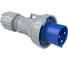 Кабельная вилка PCE 63А 220V 1P+N+E IP67 033-6 1