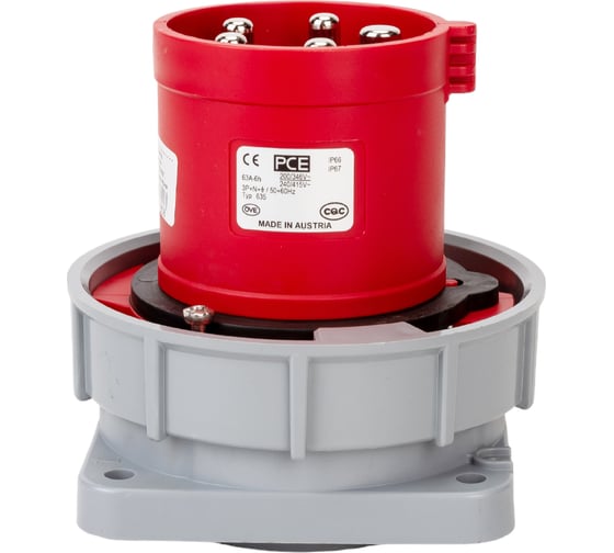 Встраиваемая вилка PCE 63А 400V 3P+N+E IP67 635-6