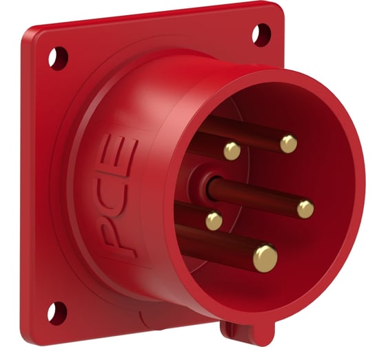Встраиваемая вилка PCE 32А 400V 3P+N+E IP44 625-6 1