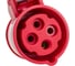Кабельная розетка PCE 16А 380V 3P+E IP44 214-6 2
