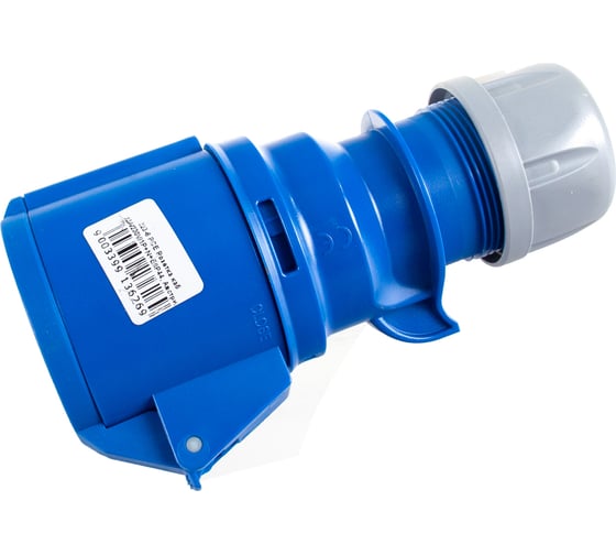 Кабельная розетка PCE 32А 230V 1P+N+E IP44 223-6