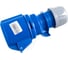 Кабельная розетка PCE 32А 230V 1P+N+E IP44 223-6 2