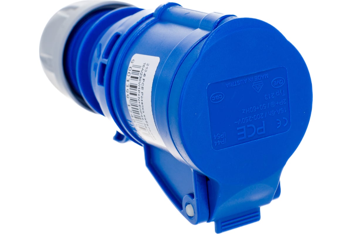 Кабельная розетка PCE 16А 230V 1P+N+E IP44 213-6 - выгодная цена ...