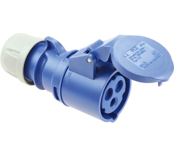 Кабельная розетка PCE 16А 230V 1P+N+E IP44 213-6