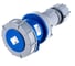 Кабельная розетка PCE 63А 230V 1P+N+E IP67 233-6 4