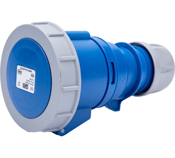 Кабельна розетка PCE 32А 230V 1P+N+E IP67 2232-6