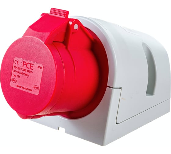 Настенная розетка PCE 16А 400V 3P+E IP44 114-6