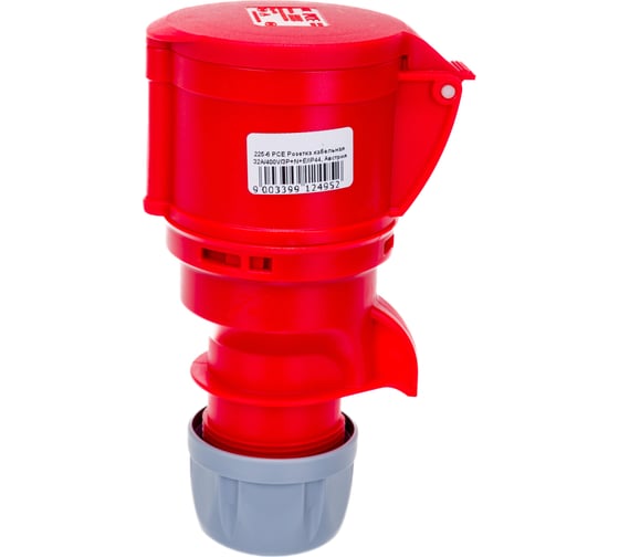 Кабельная розетка PCE 32А 400V 3P+N+E IP44 225-6
