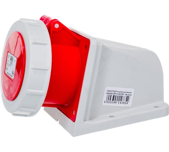 Настенная розетка PCE 16А 400V 3P+N+E IP67 1152-6